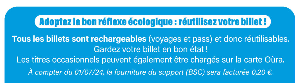 Bon réflexe - Billet rechargeable